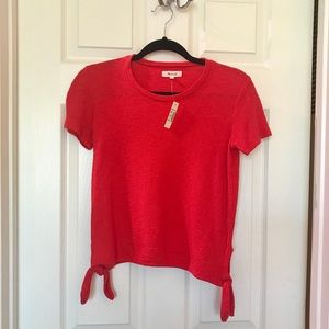 Madewell Red Tee with Ties